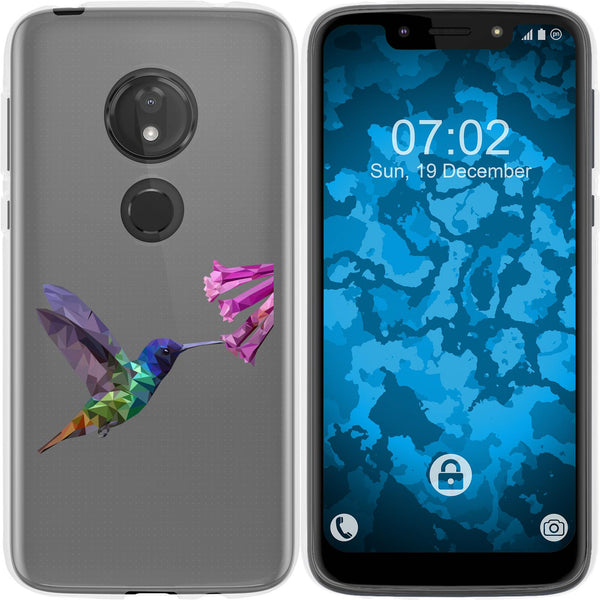 Moto G7 Play Silikon-Hülle Vektor Tiere Kolibri M3 Case