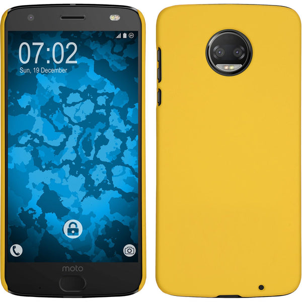 Hardcase für Lenovo Moto Z2 Force gummiert gelb