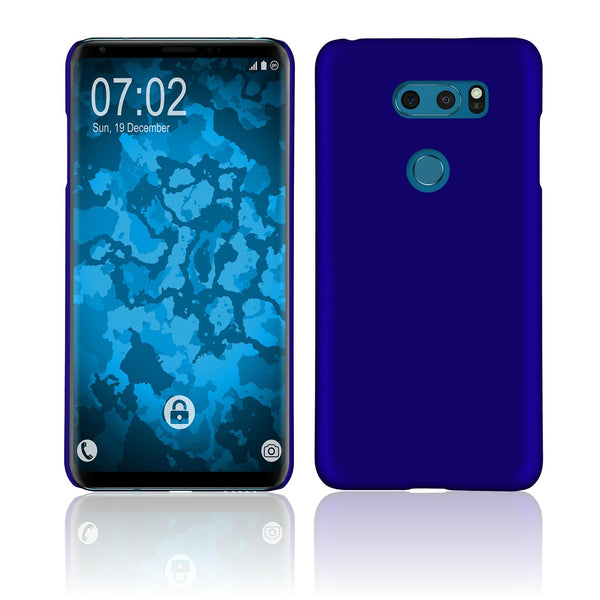 Hardcase für LG V30S ThinQ gummiert blau