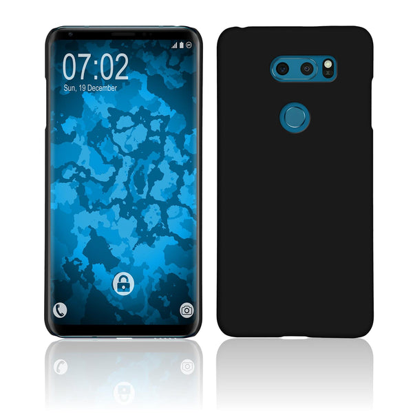 Hardcase für LG V30S ThinQ gummiert schwarz