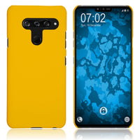 Hardcase für LG V40 ThinQ gummiert gelb