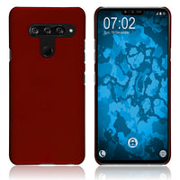 Hardcase für LG V40 ThinQ gummiert rot