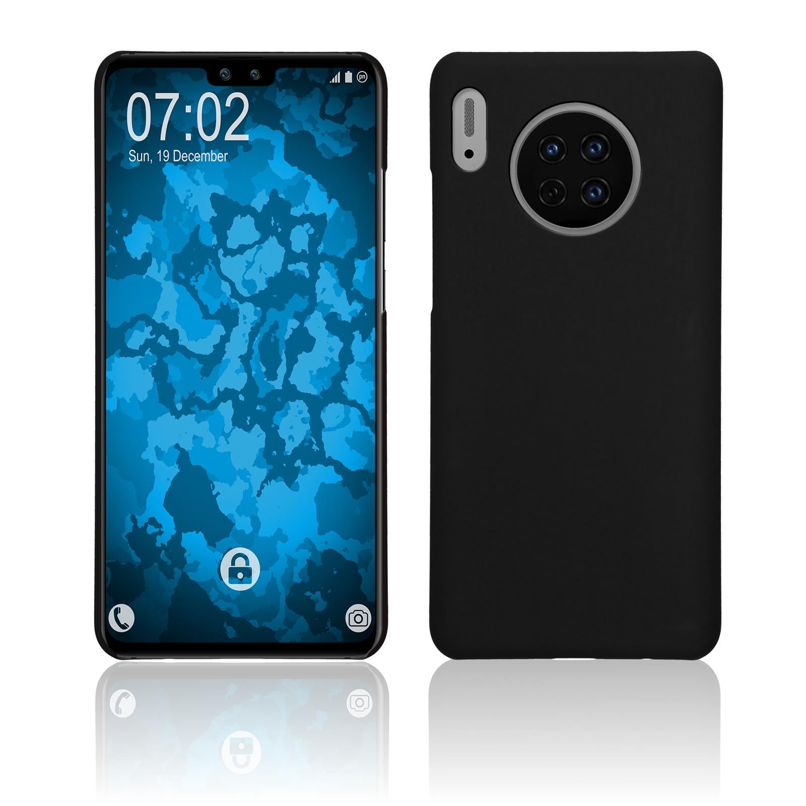Hardcase für Huawei Mate 30 gummiert schwarz