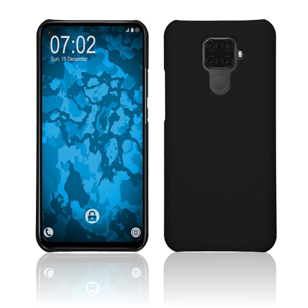 Hardcase für Huawei Mate 30 Lite gummiert schwarz