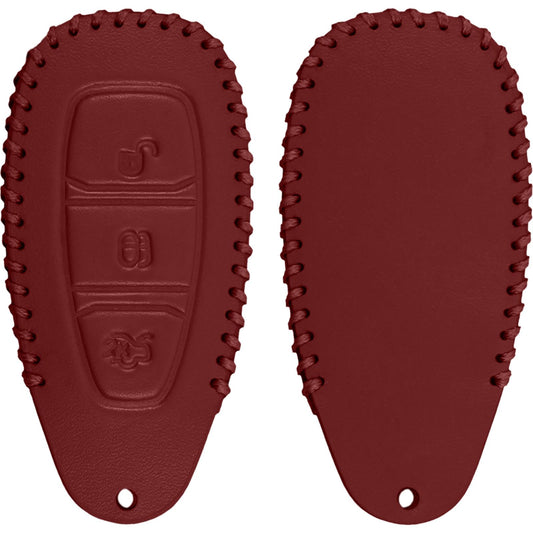 Echtleder stitched Schlüssel Hülle für die Ford Mondeo / Fus
