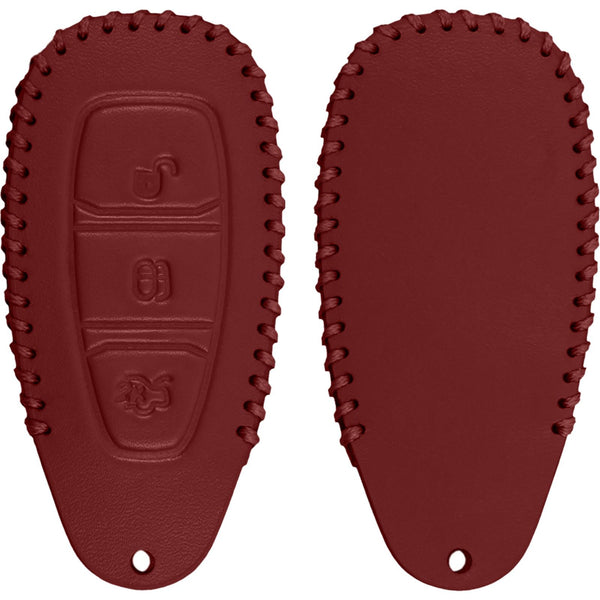 Echtleder stitched Schlüssel Hülle für die Ford Mondeo / Fus