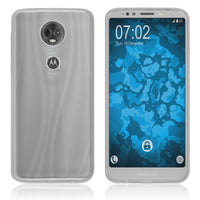 PhoneNatic Case kompatibel mit Motorola Moto E5 Plus - Crystal Clear Silikon Hülle transparent Cover