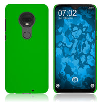 Hardcase für Motorola Moto G7 gummiert grün