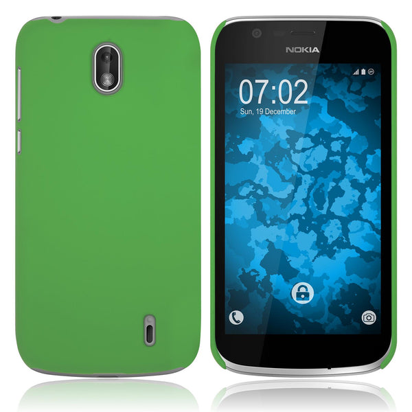 Hardcase für  Nokia 1 gummiert grün