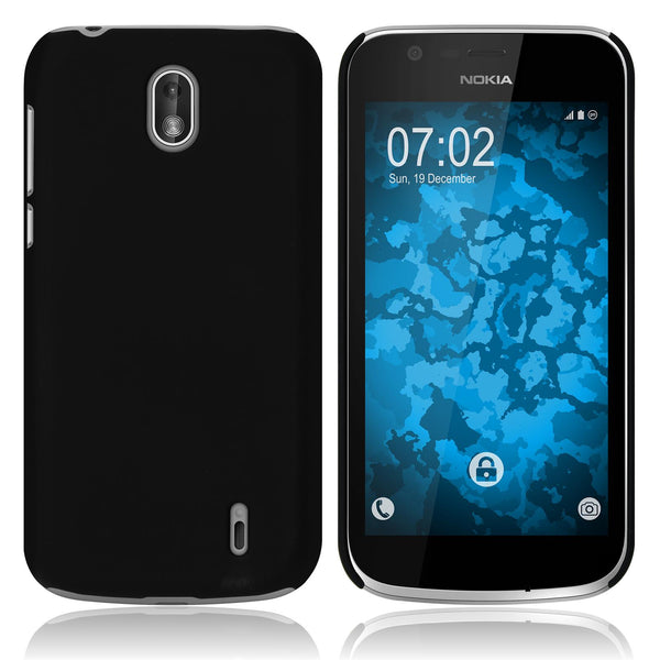 Hardcase für  Nokia 1 gummiert schwarz