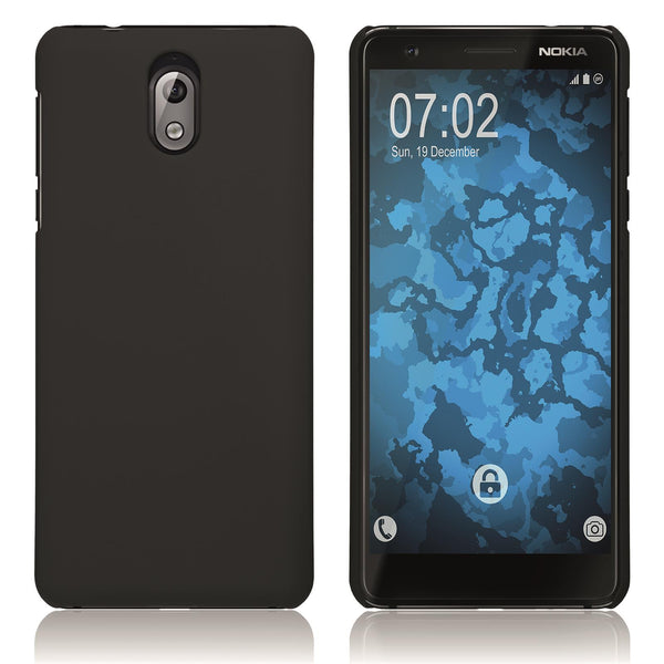 Hardcase für  Nokia 3.1 gummiert schwarz