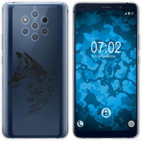 Nokia 9 PureView Silikon-Hülle Floral Fuchs M1-1 Case