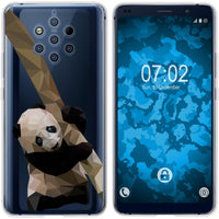 Nokia 9 PureView Silikon-Hülle Vektor Tiere Panda M4 Case