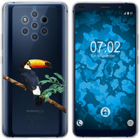 Nokia 9 PureView Silikon-Hülle Vektor Tiere Tucan M5 Case