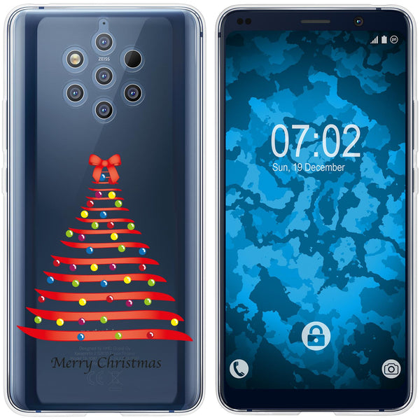 Nokia 9 PureView Silikon-Hülle X Mas Weihnachten Weihnachtsb