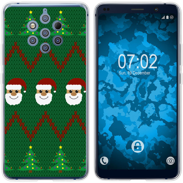 Nokia 9 PureView Silikon-Hülle X Mas Weihnachten X-Mas Sweat