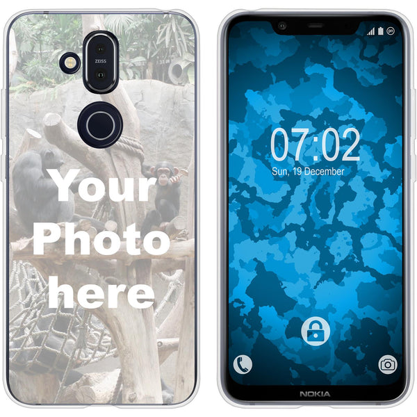 Nokia 8.1 (X7) Personalisierte Handyhülle  clear zum selbst