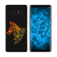 Galaxy Note 8 Silikon-Hülle Floral Fuchs M1-2 Case