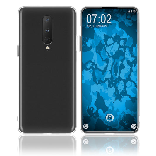 PhoneNatic Case kompatibel mit  OnePlus 8 - Crystal Clear Silikon Hülle transparent Cover