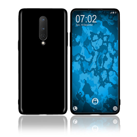 PhoneNatic Case kompatibel mit  OnePlus 8 - schwarz Silikon Hülle  Cover