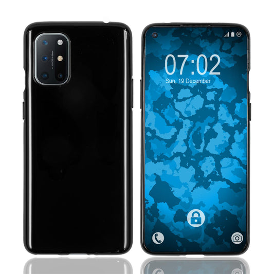 PhoneNatic Case kompatibel mit  OnePlus 8T - schwarz Silikon Hülle  Cover