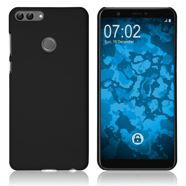 Hardcase für Huawei P Smart gummiert schwarz