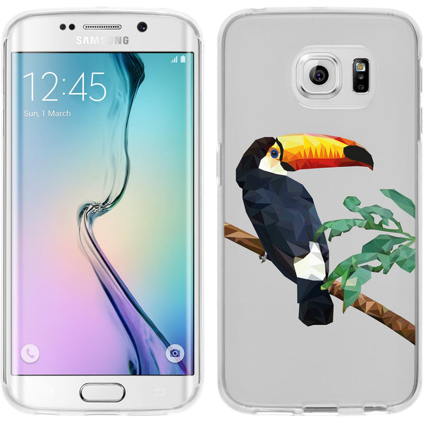 Galaxy S6 Edge Silikon-Hülle Vektor Tiere M5 Case