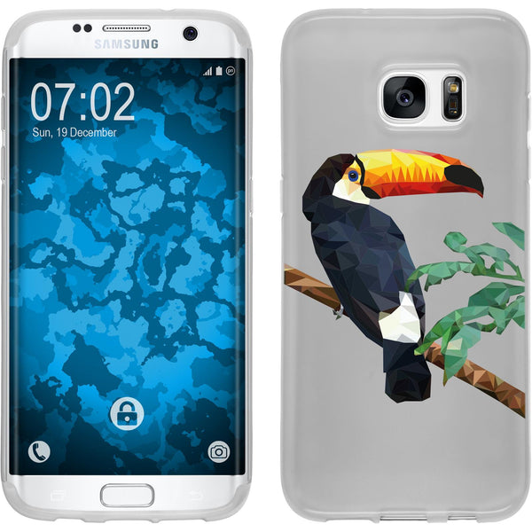 Galaxy S7 Edge Silikon-Hülle Vektor Tiere M5 Case