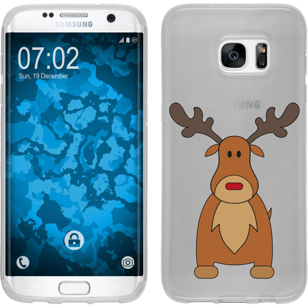Galaxy S7 Edge Silikon-Hülle X Mas Weihnachten M3 Case