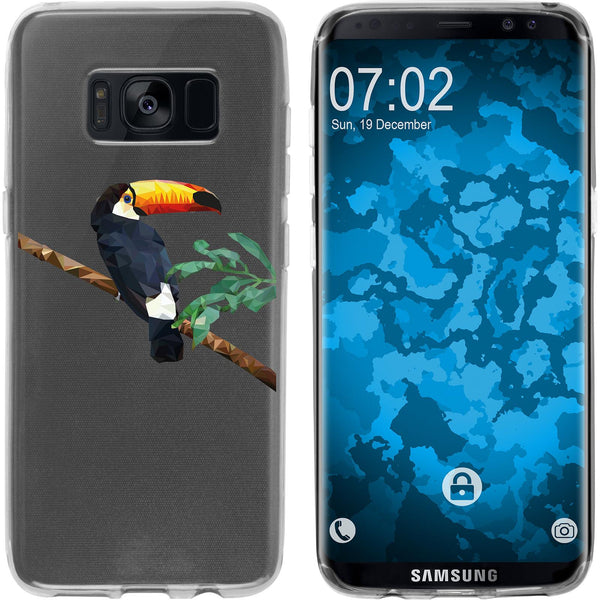 Galaxy S8 Silikon-Hülle Vektor Tiere M5 Case