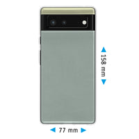 PhoneNatic Case kompatibel mit Google Pixel 6 - Crystal Clear Silikon Hülle crystal-case Cover