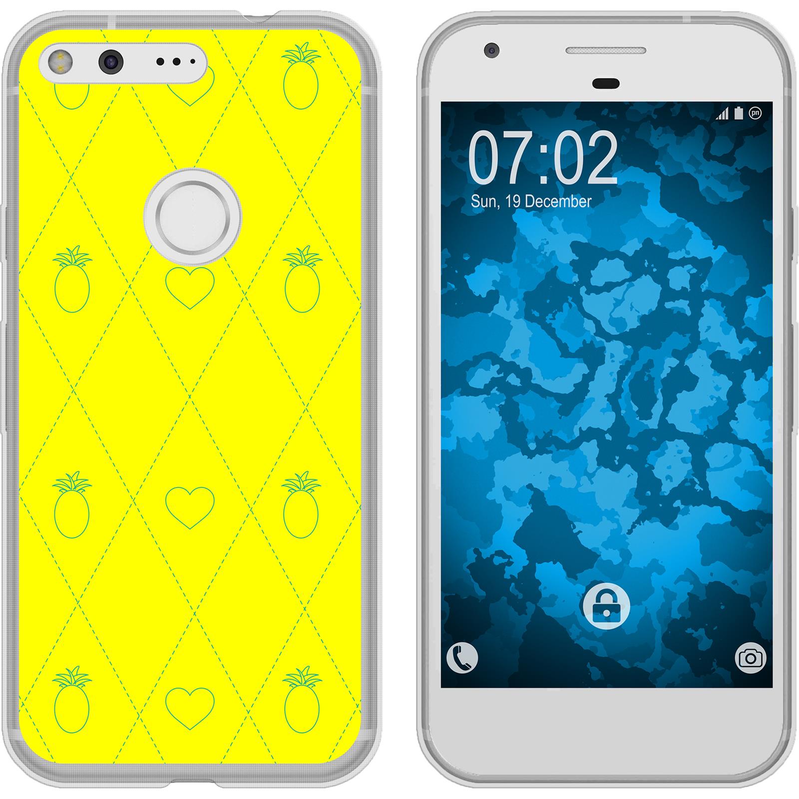 Pixel Silikon-Hülle Sommer Ananas M1 Case
