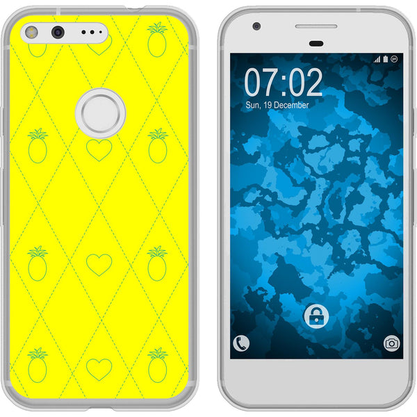 Pixel Silikon-Hülle Sommer Ananas M1 Case