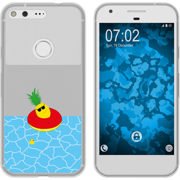 Pixel Silikon-Hülle Sommer Ananas M2 Case
