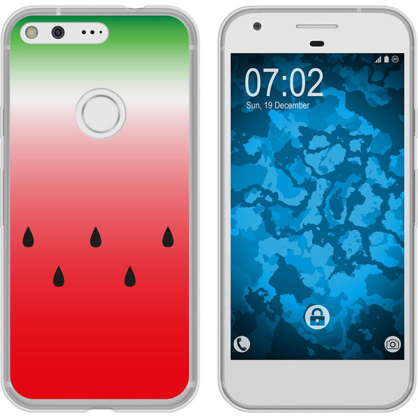 Pixel XL Silikon-Hülle Sommer Melone M5 Case