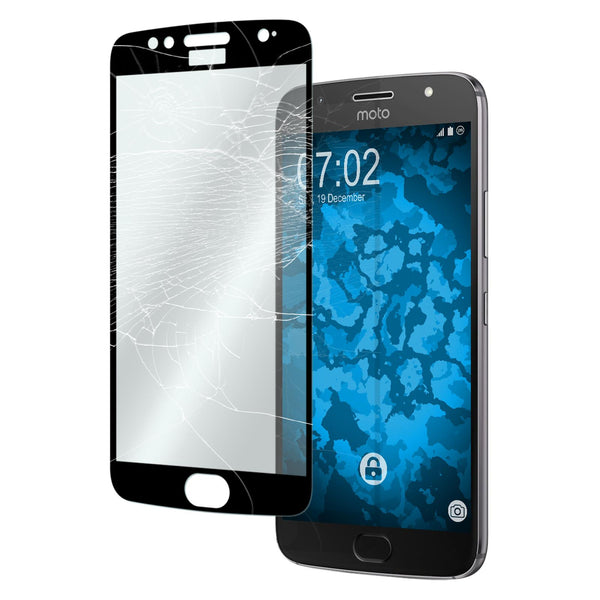 1 x Lenovo Moto G5s Glas-Displayschutzfolie klar full-screen
