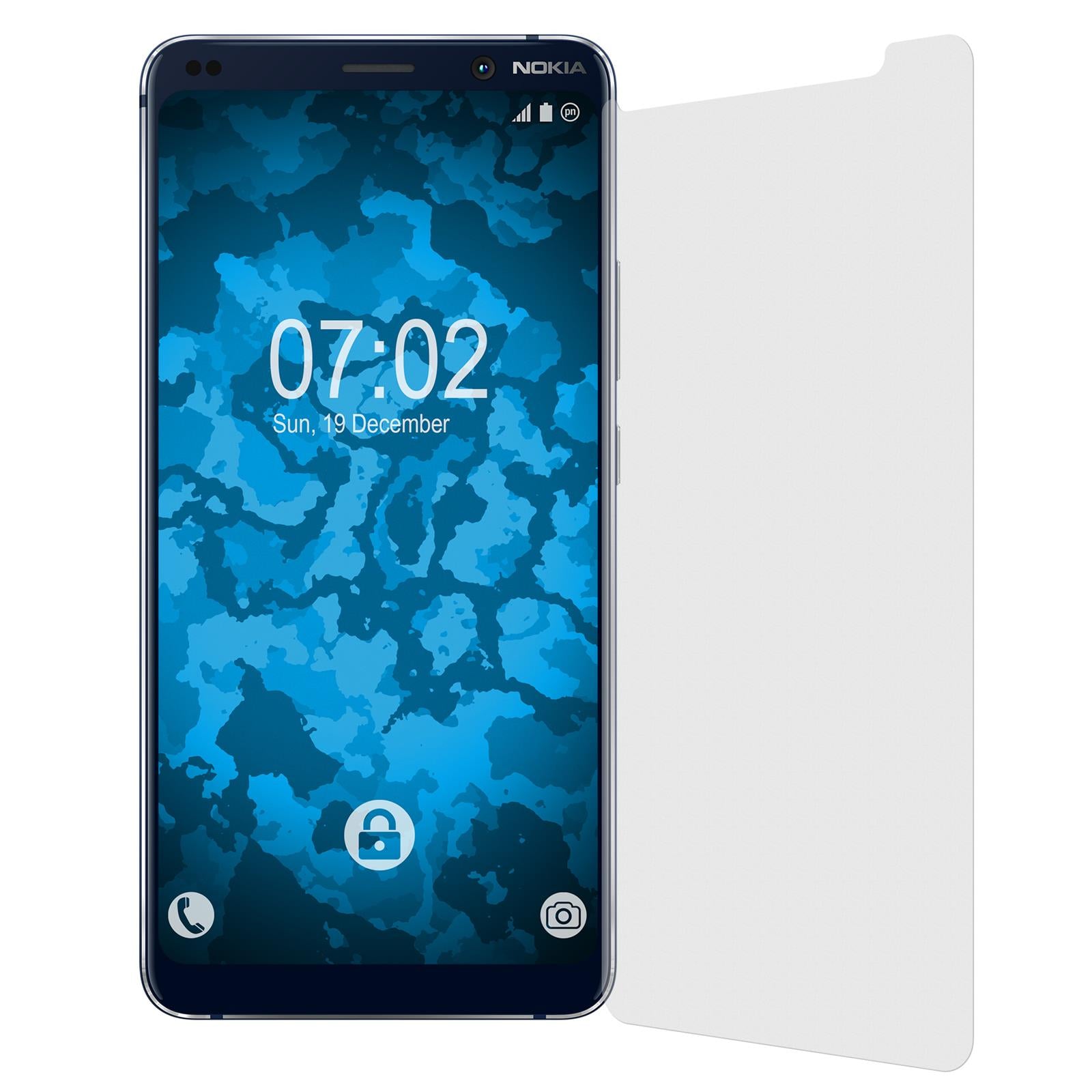 8 x  Nokia 9 PureView Displayschutzfolie matt