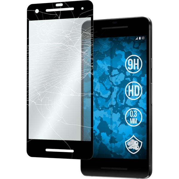 1 x Google Pixel 2 Glas-Displayschutzfolie klar full-screen