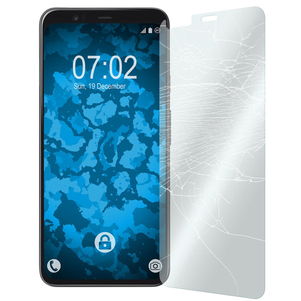 2 x Google Pixel 4 Glas-Displayschutzfolie klar
