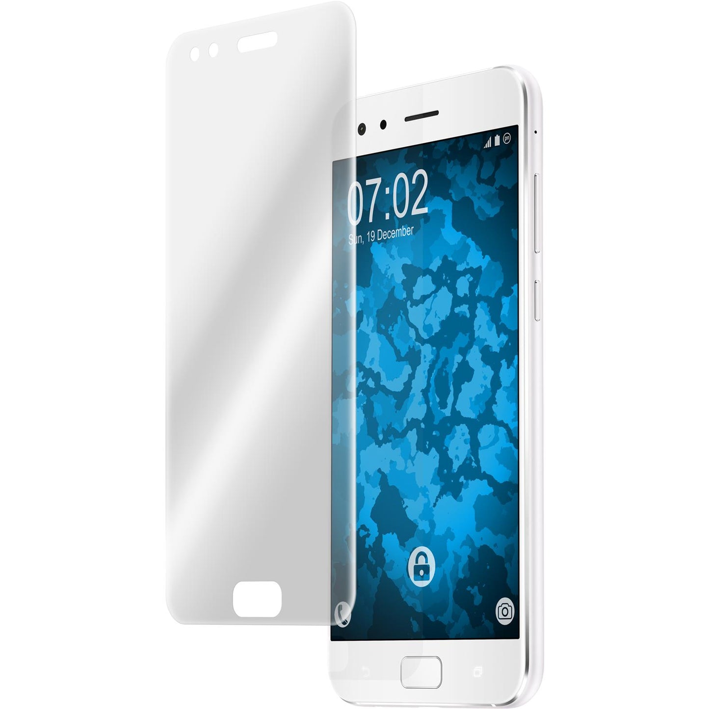 2 x Asus Zenfone 4 ZE554KL Displayschutzfolie klar Flexible