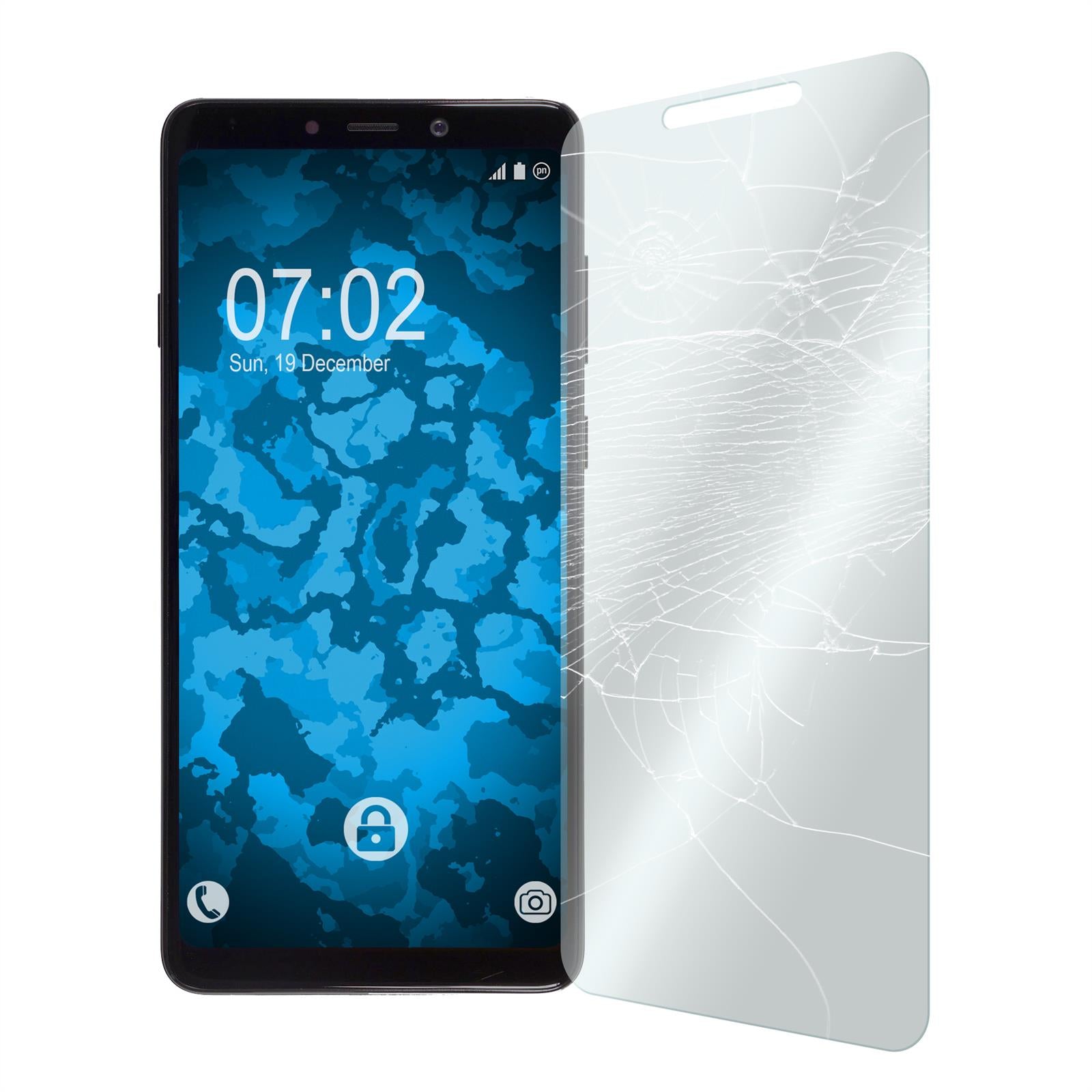 1 x Samsung Galaxy A6s Glas-Displayschutzfolie klar
