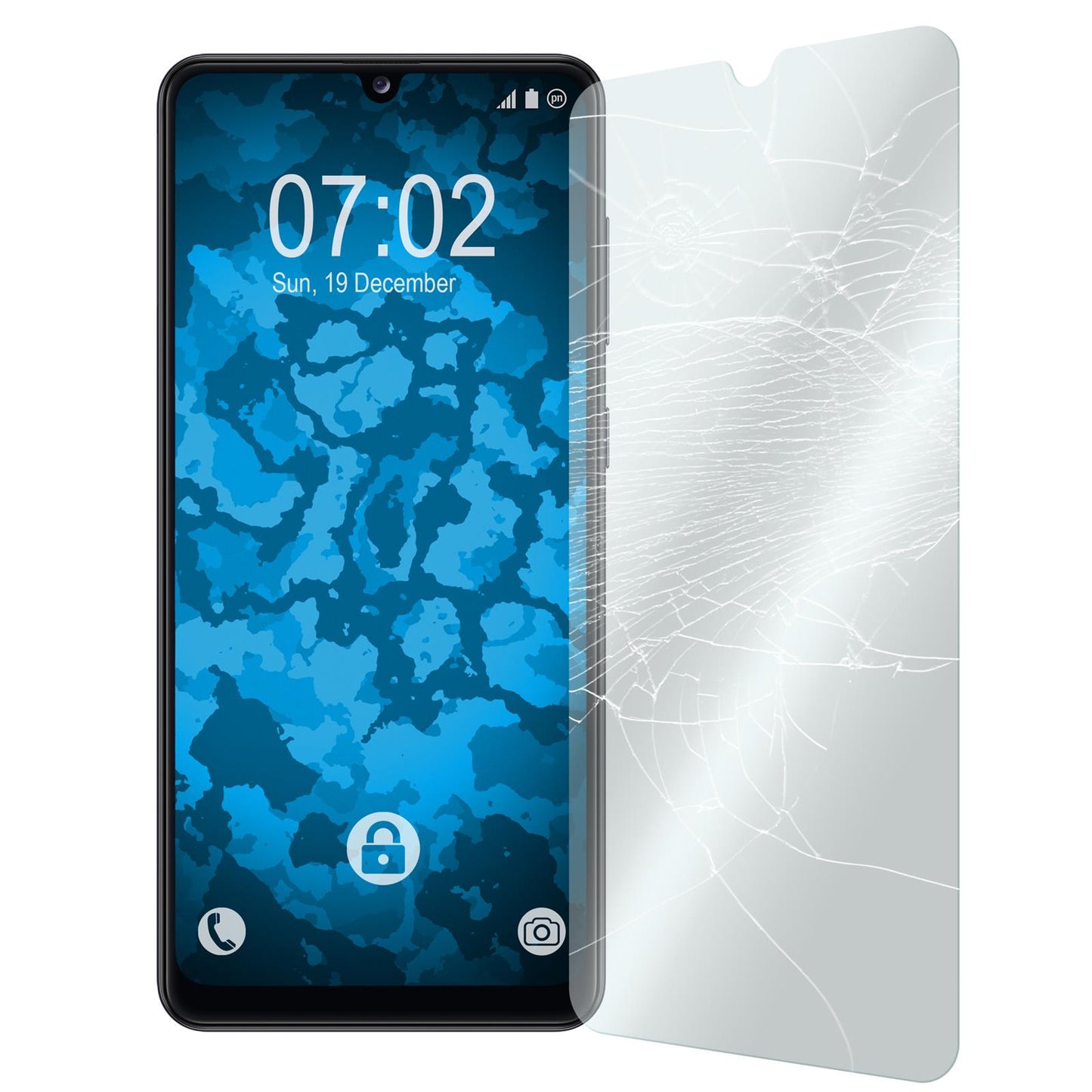 2 x Samsung Galaxy A31 Glas-Displayschutzfolie klar