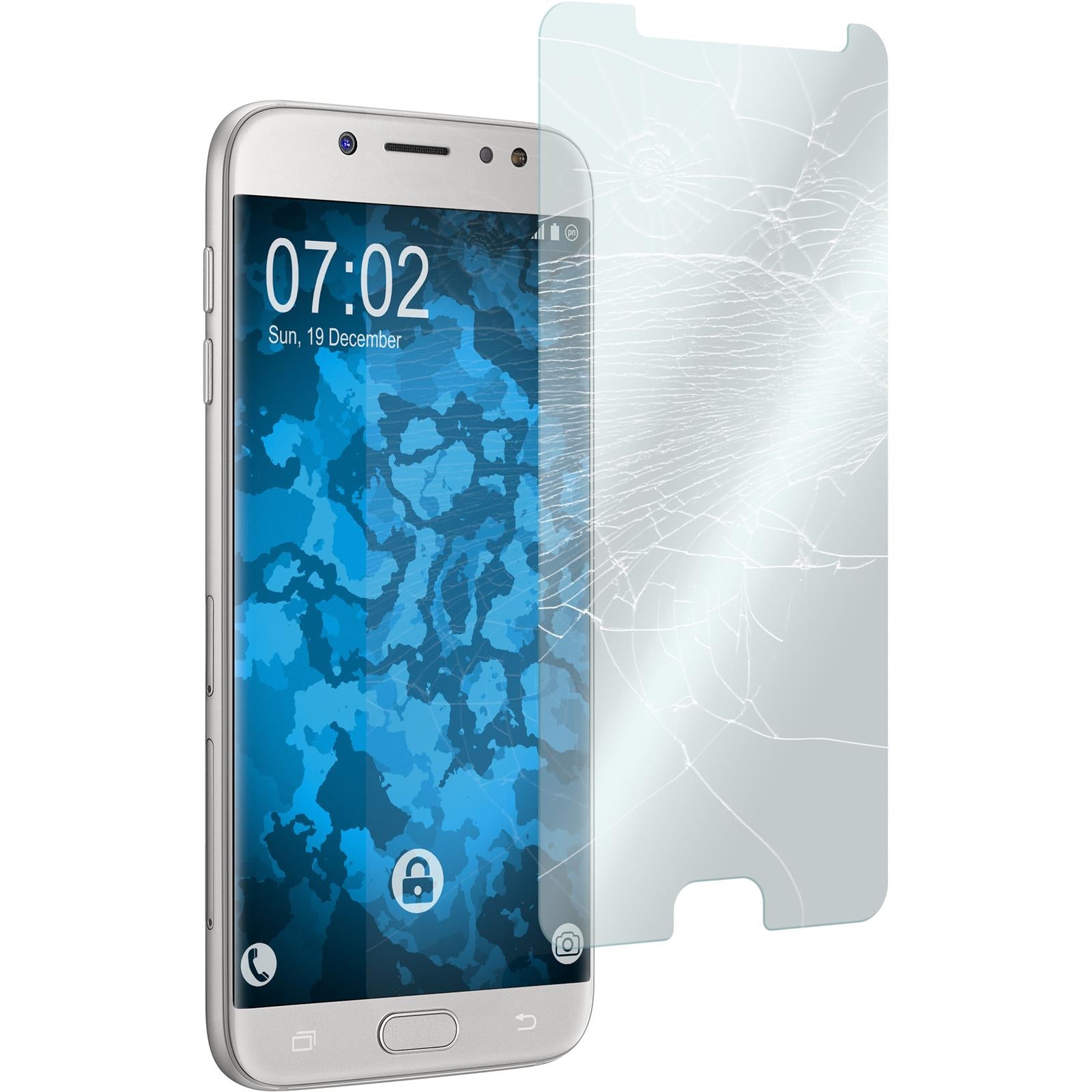 1 x Samsung Galaxy J7 Pro Glas-Displayschutzfolie klar