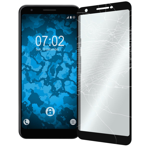 2 x Google Pixel 3a XL Glas-Displayschutzfolie klar full-scr
