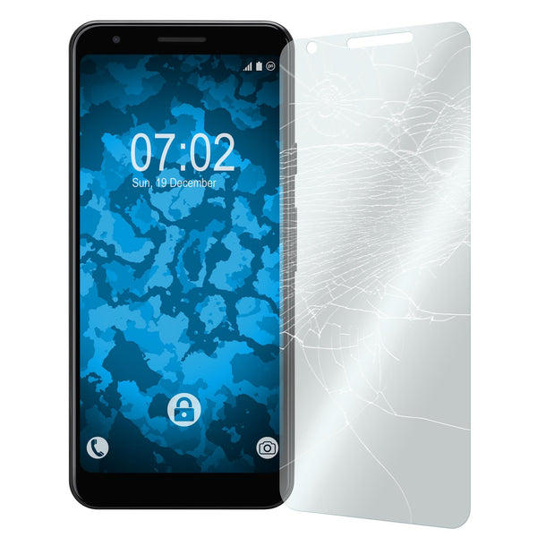2 x Google Pixel 3a Glas-Displayschutzfolie klar