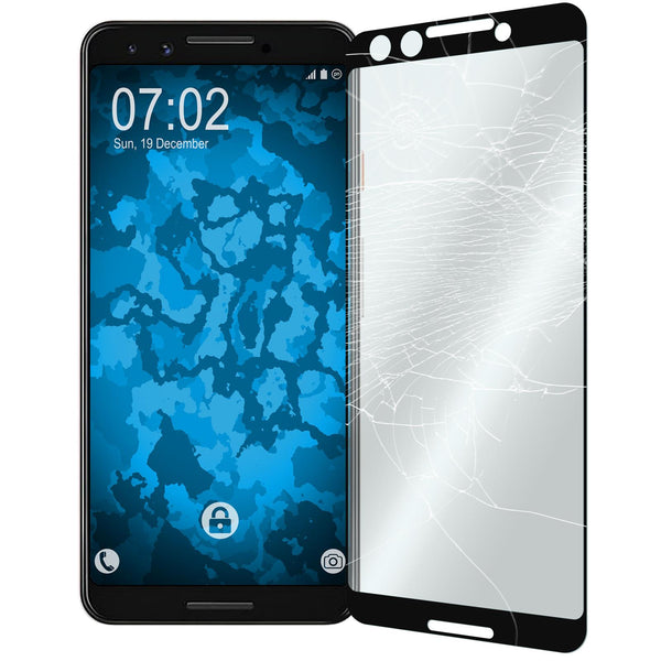 1 x Google Pixel 3 Glas-Displayschutzfolie klar full-screen