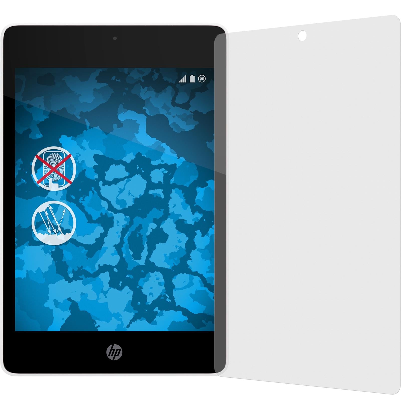 8 x HP Slate 8 Pro Displayschutzfolie matt