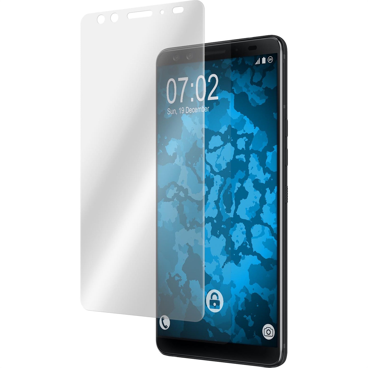 2 x HTC U12+ Displayschutzfolie klar Flexible Folien