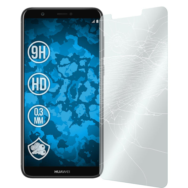 2 x Huawei P Smart Glas-Displayschutzfolie klar