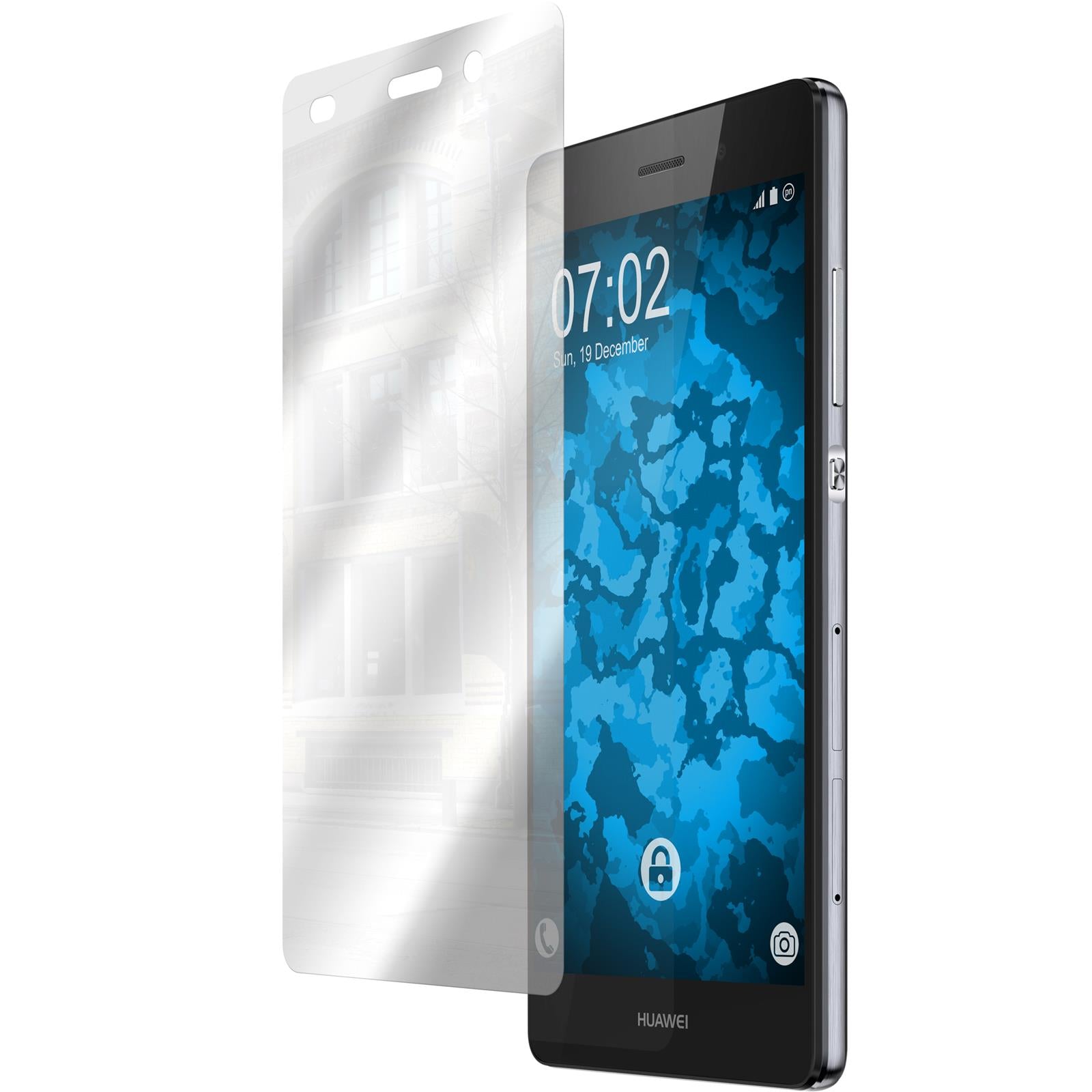 6 x Huawei P8 Lite 2015 (1.Gen.) Displayschutzfolie verspieg